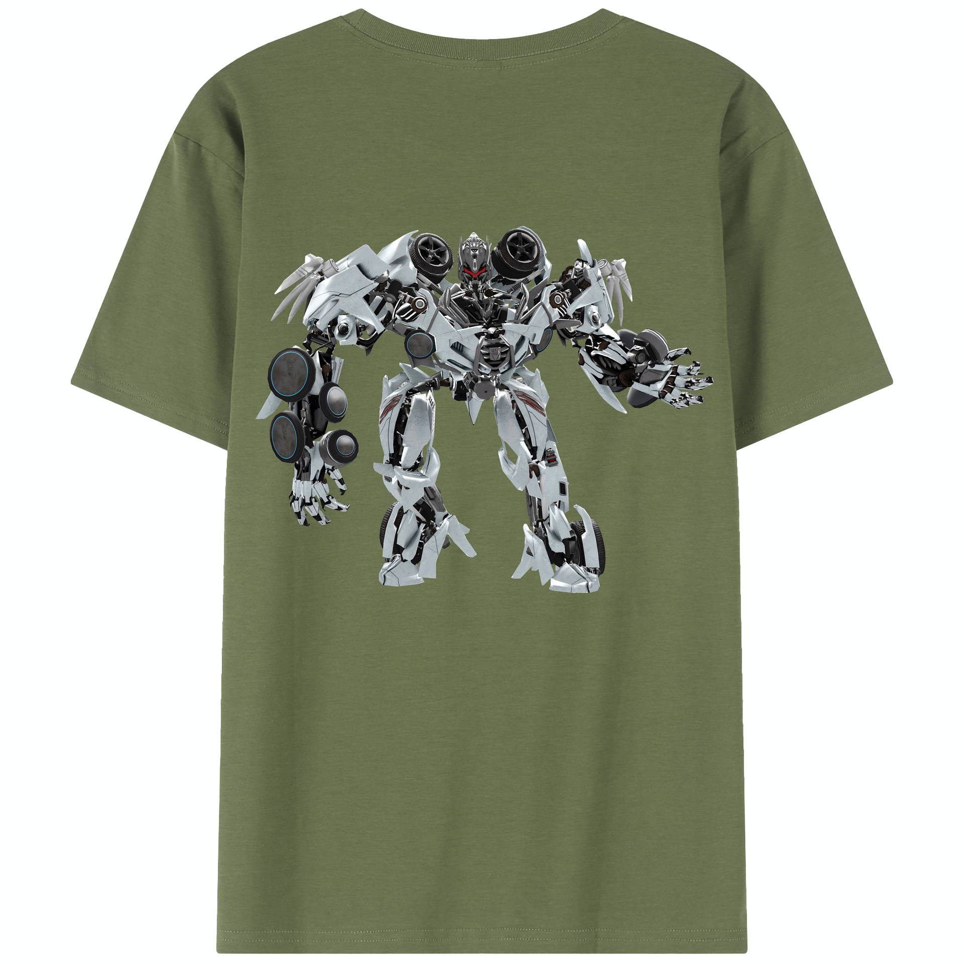 （画像用） Transformers トランスフォーマー 綿100％半袖Tシャツ（背面プリント）